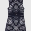 Mini-jurk met bandana-print