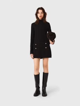 Mini-jurk met col