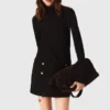 Mini-jurk met col