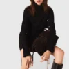 Mini-jurk met col