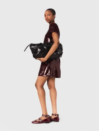 Mini-jurk met paillettenborduursel