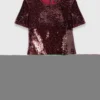 Mini-jurk met paillettenborduursel