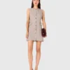 Mini-jurk met strass