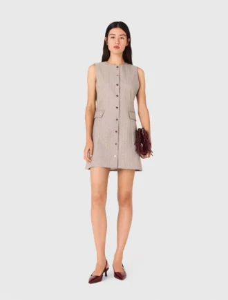 Mini-jurk met strass