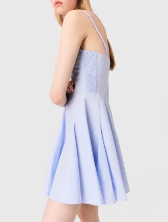 Mini katoenen babydoll-jurk