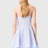 Mini katoenen babydoll-jurk