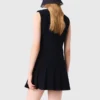 Mini-tweedjurk met afneembare kraag