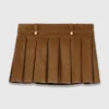 Minirok van geplooid corduroy