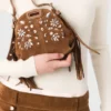 Minirok van geplooid corduroy