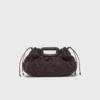 Mipli clutch met bouclé-effect