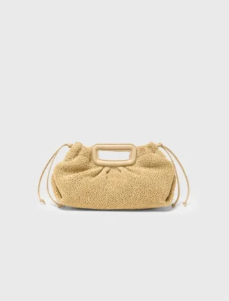 Mipli clutch met bouclé-effect