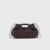 Mipli clutch met bouclé-effect
