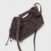 Mipli clutch met bouclé-effect