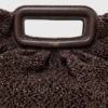 Mipli clutch met bouclé-effect