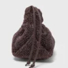 Mipli clutch met bouclé-effect