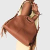Miss M Bag van generfd leer