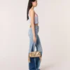 Miss M-clutch van metallic leer