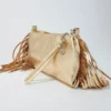 Miss M-clutch van metallic leer