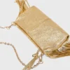 Miss M Metallic Pouch Bag