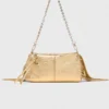 Miss M Metallic Pouch Bag