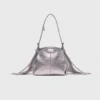 Miss M microtas van metallic leer