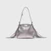 Miss M microtas van metallic leer