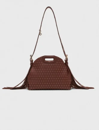 Miss M mini leren tas met studs