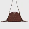 Miss M mini leren tas met studs