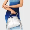 Miss M Mini-tas van metallic leer