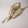 Miss M mini-tas van metallic leer