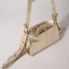 Miss M mini-tas van metallic leer
