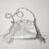 Miss M Mini-tas van metallic leer
