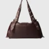 Miss M XL-tas van effen leer
