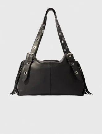 Miss M XL-tas van effen leer