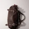 Miss M XL-tas van effen leer