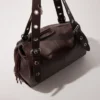 Miss M XL-tas van effen leer
