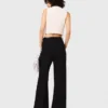 Mouwloze top van tweed met lurex