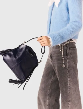 Naplak-leren Miss M Mini-tas