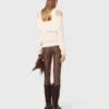 Off-the-shoulder trui