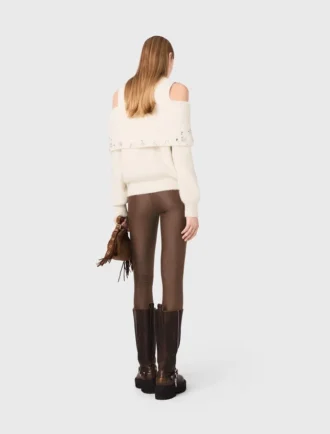 Off-the-shoulder trui