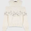Off-the-shoulder trui