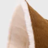 Omkeerbare corduroy bucket hat