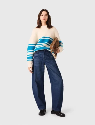 Oversized trui van wolmix