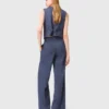 Pantalon met plooien en strass