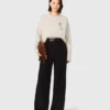 Pantalon met wijde pijpen