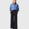 Pantalon met wijde pijpen