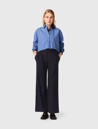 Pantalon met wijde pijpen