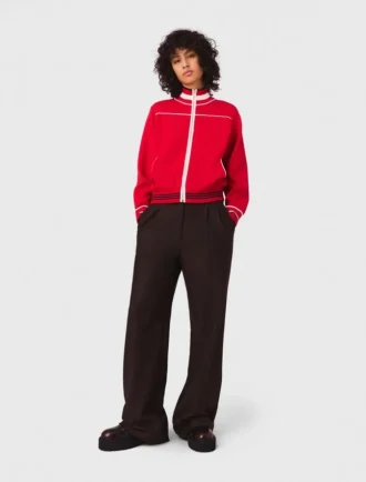 Pantalon met wijde pijpen