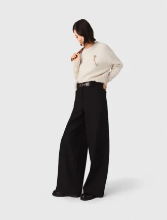 Pantalon met wijde pijpen