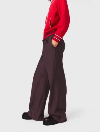 Pantalon met wijde pijpen